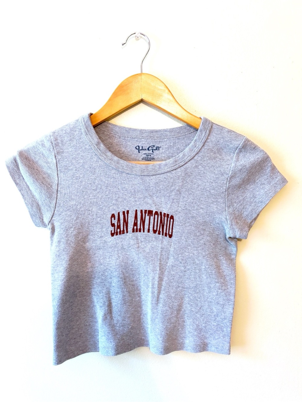 John Galt/Brandy Melville San Antonio Graphic Baby Tee